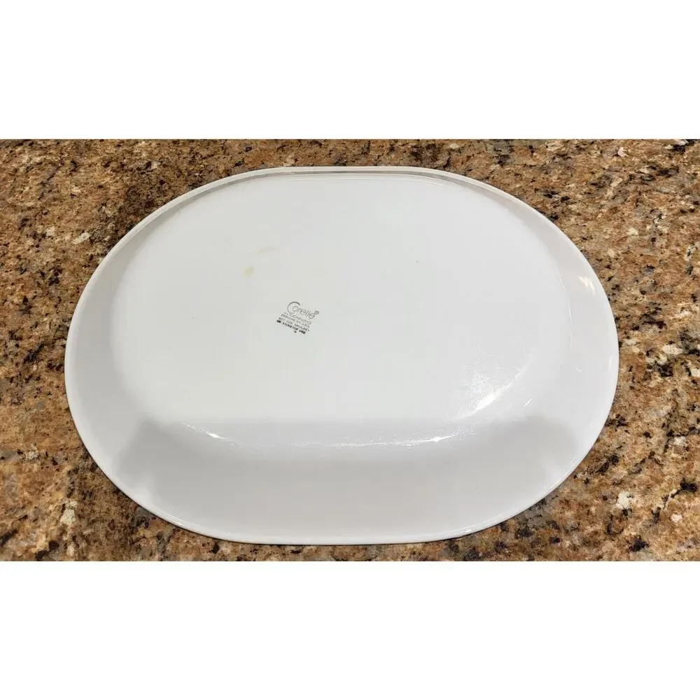 Vintage Corelle Platter Oval Serving USA Floral